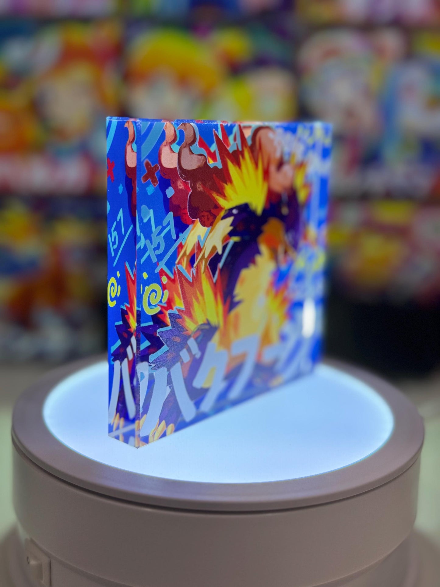 Cyndaquil Evolution Chain CustomMade Pokemon Crystal Acrylic Block 10x10x1.5cm-Gift For him-Pokemon fan-Pokemon TCG PTCG Full Art