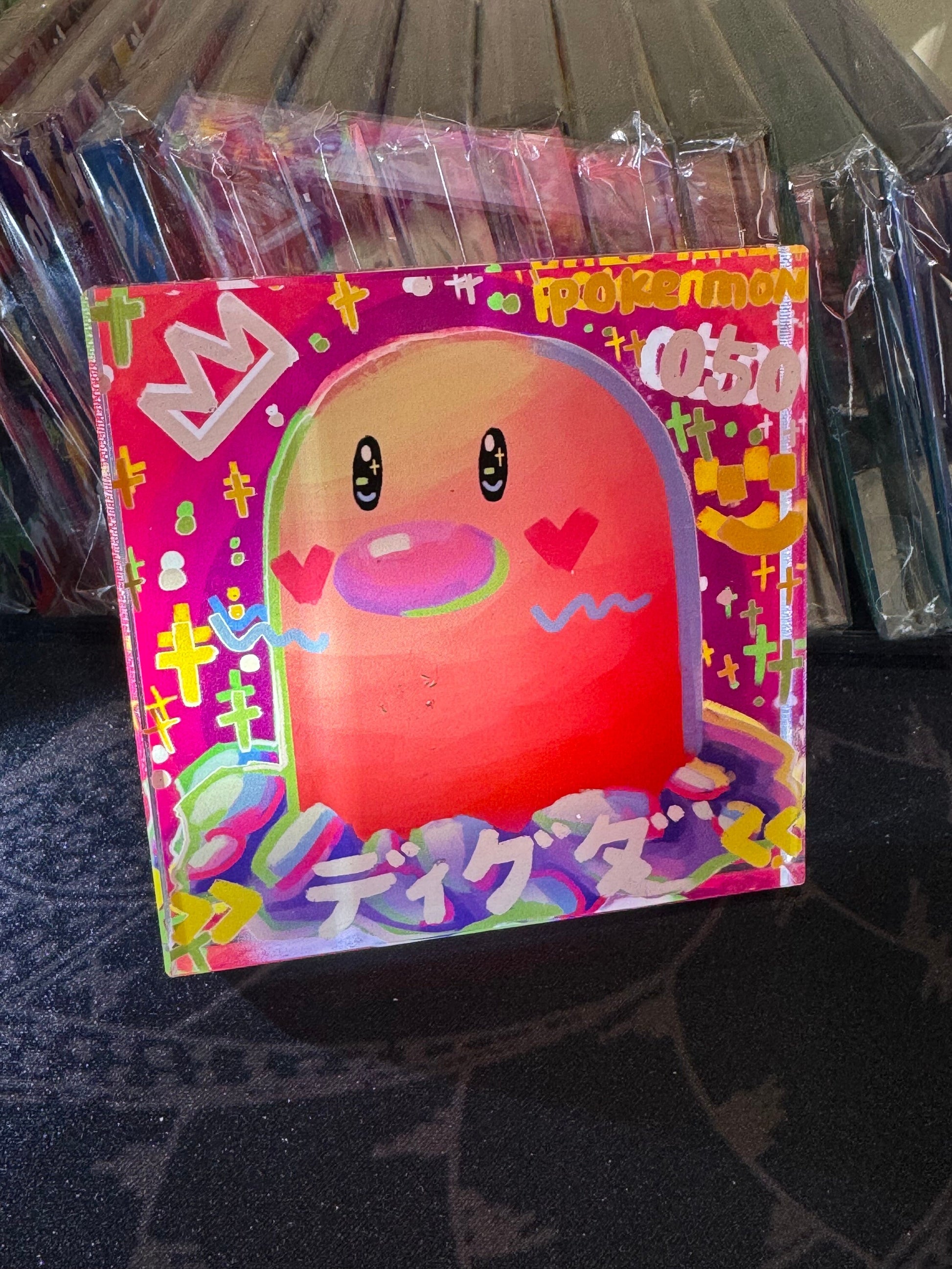 Custom Handmade Pokemon 050 Raikou Decoration Full Art Acrylic Block Charmander Gifts For him - Gifts for her - Gaming Decoration Block