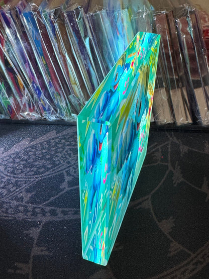 Custom Handmade Pokemon 066 Machop Decoration Full Art Acrylic Block Charmander Gifts For him - Gifts for her - Gaming Decoration Block