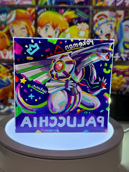 Palucchia CustomMade Pokemon Crystal Acrylic Block 10cmx10cmx1.5cm-Gift For him-Pokemon fan-Pokemon TCG PTCG-Pikachu Charizard Full Art