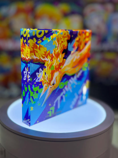 Articuno Zapdos Moltres Legendary CustomMade Pokemon Crystal Acrylic Block 10x10x1.5cm-Gift For him-Pokemon fan-Pokemon TCG PTCG Full Art