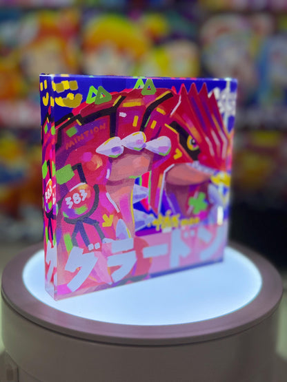 Groudon Kyogre Rayquaza Legendary CustomMade Pokemon Crystal Acrylic Block 10x10x1.5cm-Gift For him-Pokemon fan-Pokemon TCG PTCG Full Art