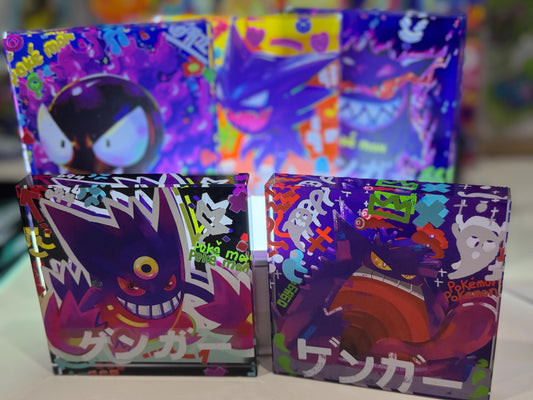 Gengar Collection lot of 5 CustomMade Pokemon Crystal Acrylic Block 10x10x1.5cm-Gift For him-Pokemon fan-Pokemon TCG PTCG Full Art