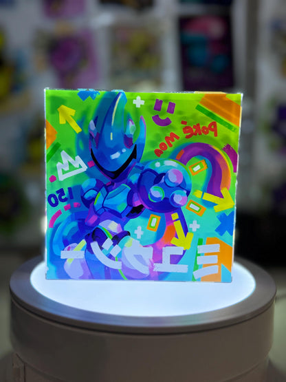 Mewtwo Pikachu CustomMade Pokemon Crystal Acrylic Block 10x10x1.5cm-Gift For him-Pokemon fan-Pokemon TCG PTCG-Pikachu Charizar Full Art