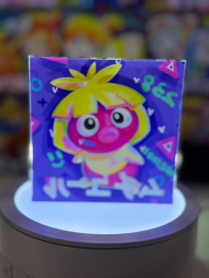 Jynx Smoochum Evolution Chain CustomMade Pokemon Crystal Acrylic Block 10x10x1.5cm-Gift For him-Pokemon fan-Pokemon TCG PTCG Full Art