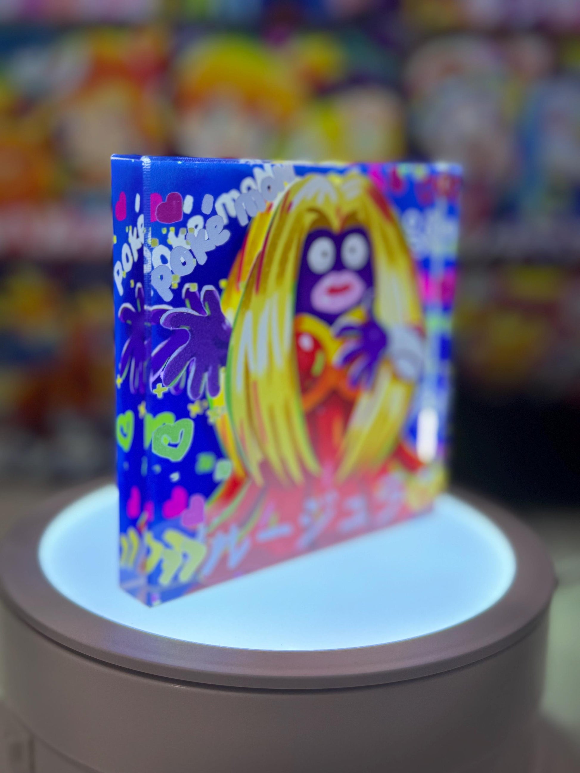 Jynx Smoochum Evolution Chain CustomMade Pokemon Crystal Acrylic Block 10x10x1.5cm-Gift For him-Pokemon fan-Pokemon TCG PTCG Full Art