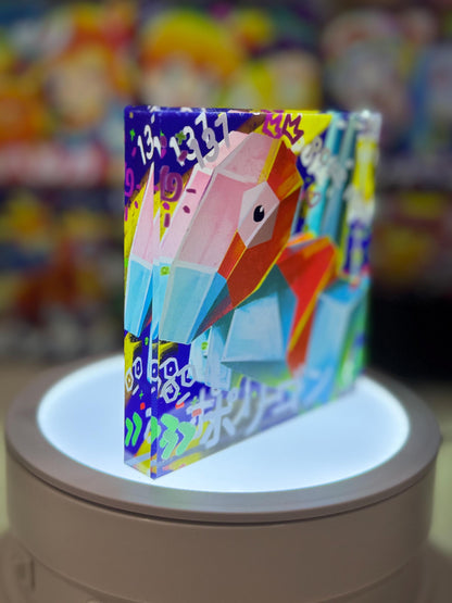 Porygon /2 Evolution Chain CustomMade Pokemon Crystal Acrylic Block 10x10x1.5cm-Gift For him-Pokemon fan-Pokemon TCG PTCG Full Art