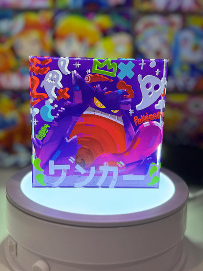 Gengar Collection lot of 5 CustomMade Pokemon Crystal Acrylic Block 10x10x1.5cm-Gift For him-Pokemon fan-Pokemon TCG PTCG Full Art