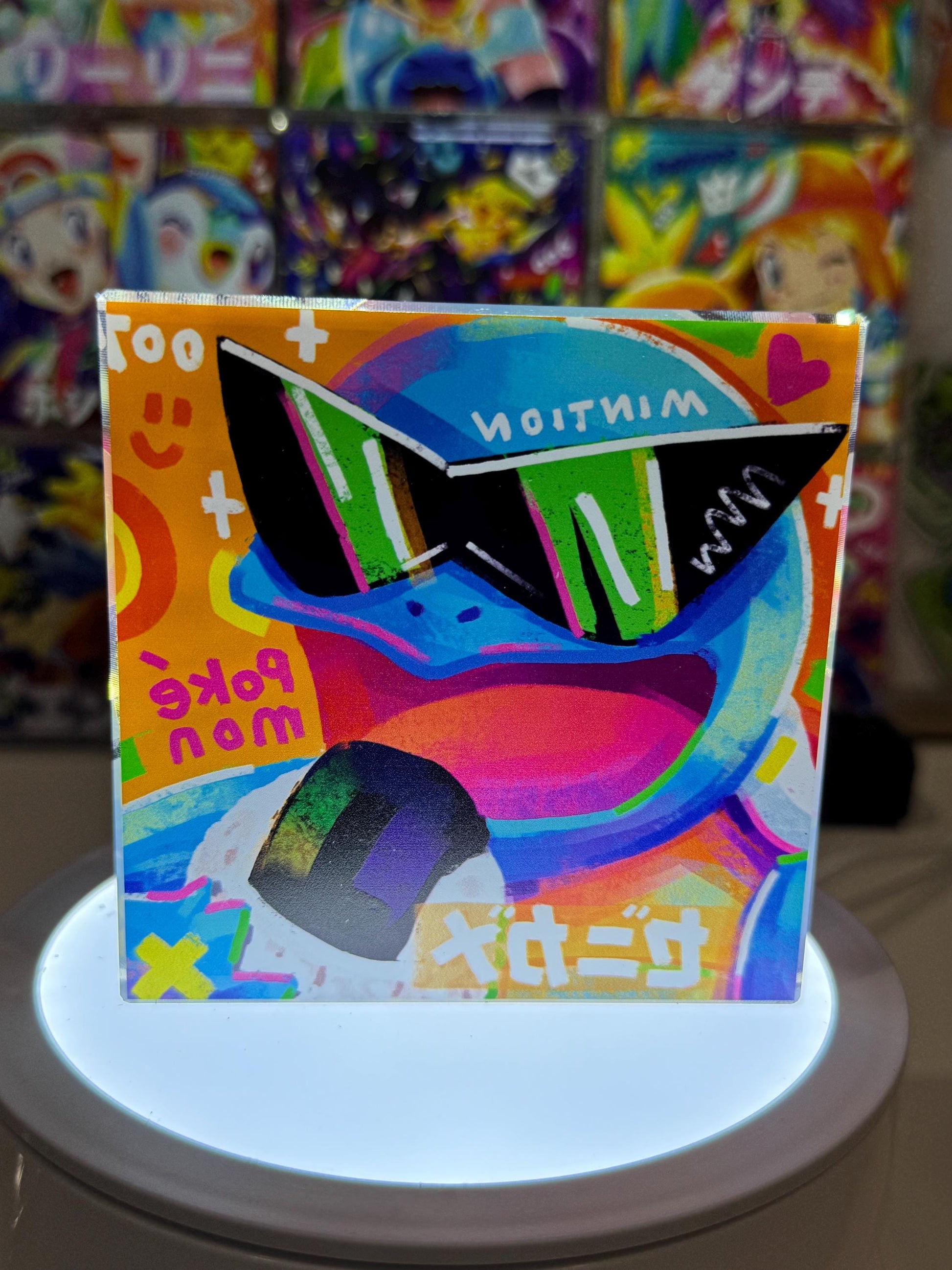 Squirtle CustomMade Pokemon Acrylic Crystal Block-10cm Handcrafted Gift for Collectors TCG PTCG-Pikachu Charizard Original Display Art