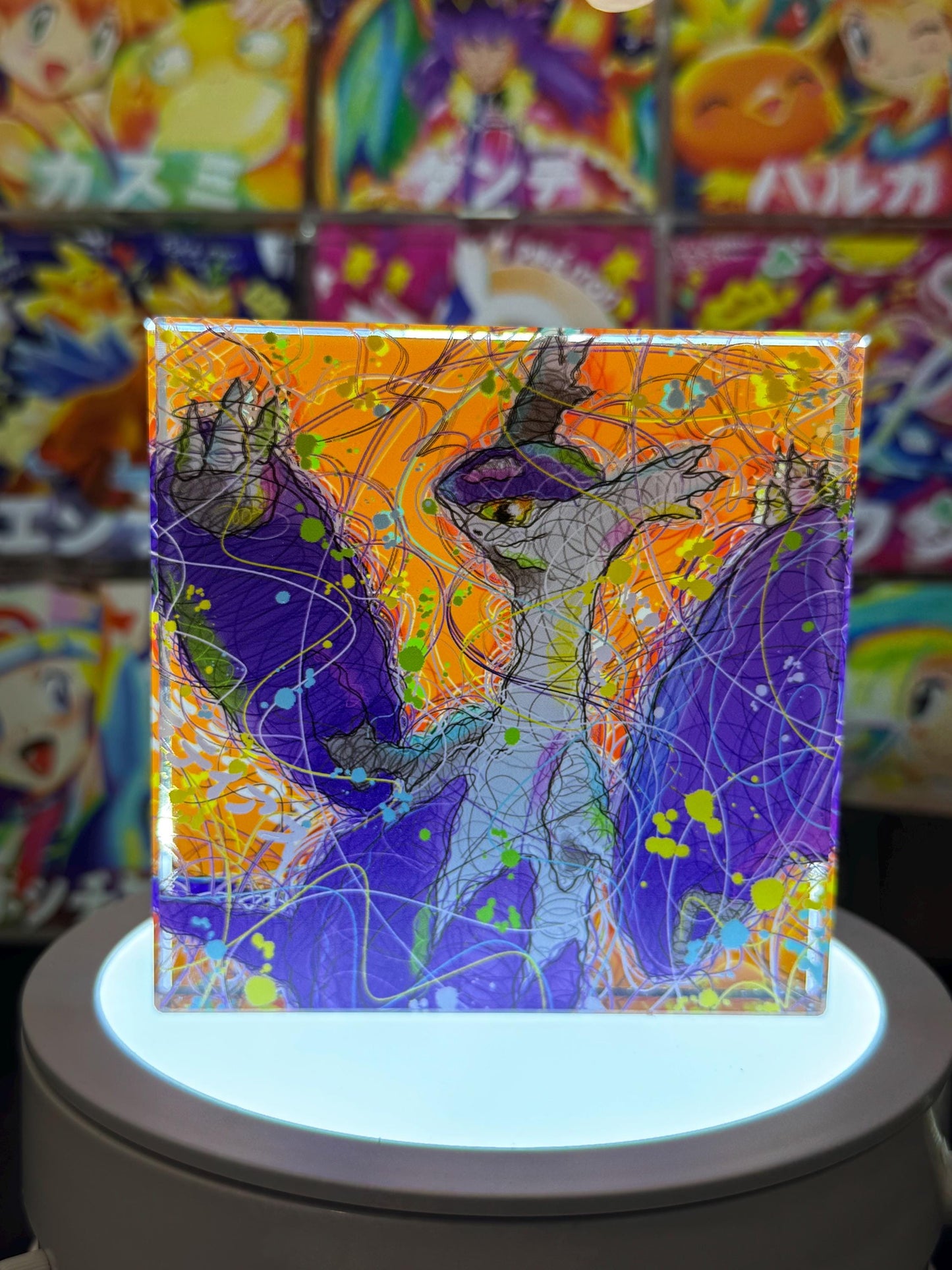 Latios CustomMade Pokemon Crystal Acrylic Block 10cmx10cmx1.5cm-Gift For him-Pokemon fan-Pokemon TCG PTCG-Pikachu Charizard Full Art