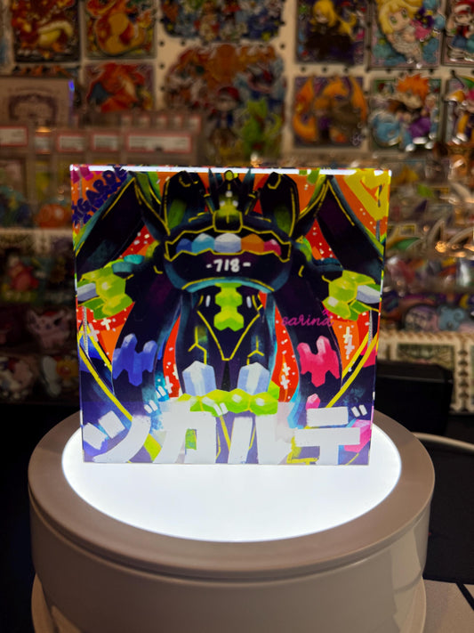 Kiegerd CustomMade Pokemon Crystal Acrylic Block 10x10x1.5cm-Gift For him-Pokemon fan-Pokemon TCG PTCG-Pikachu Charizard Full Art