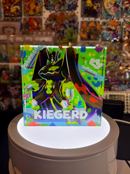 Kiegerd CustomMade Pokemon Crystal Acrylic Block 10x10x1.5cm-Gift For him-Pokemon fan-Pokemon TCG PTCG-Pikachu Charizard Full Art