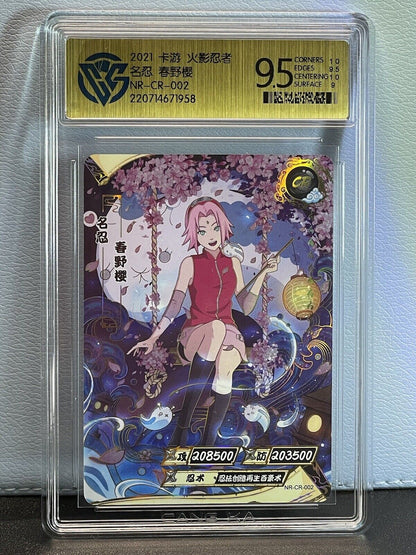 2022 Kayou Official NARUTO TCG CCG Cards "CR" Haruno Sakura Case Hit CCG 9.5